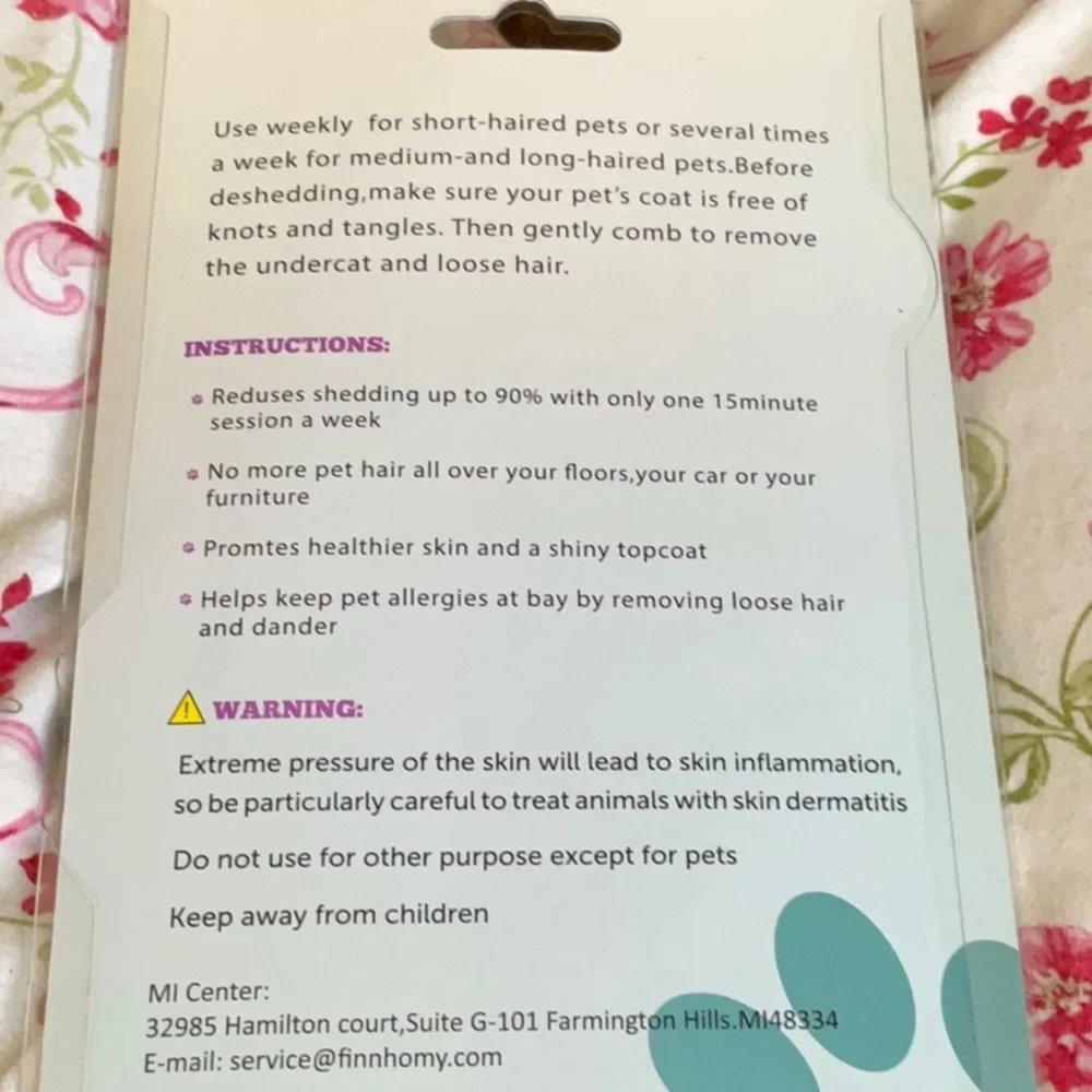 Pets Double sliced comb